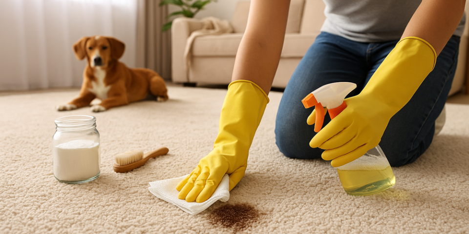 Pet Accident Cleanup on Carpet