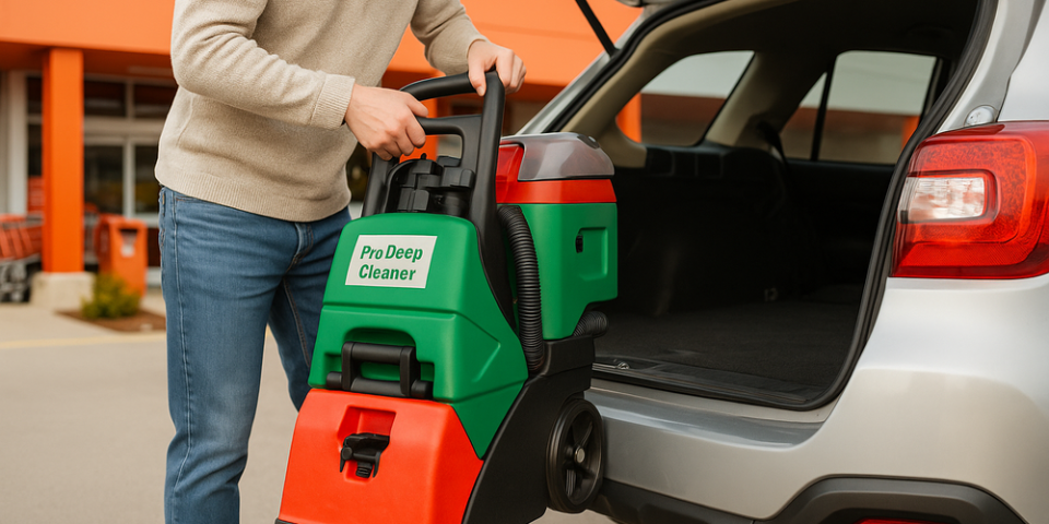 Renting a Carpet Cleaner at a Home Store